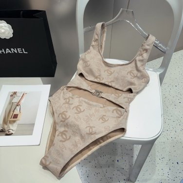 Chanel swimsuits are a must-have for fashionistas. Super body shape! SML_449