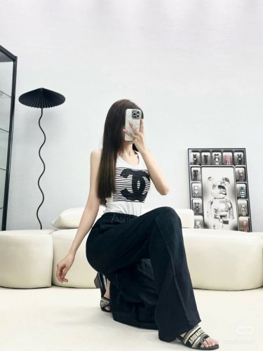 Chanel tank top, super explosive when worn alone with a jacketOne size fits all_890