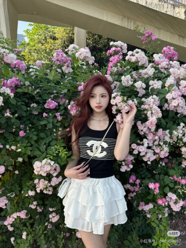 Chanel tank top, super explosive when worn alone with a jacketOne size fits all_891