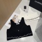 Chanel tank top, super explosive when worn alone with a jacketOne size fits_279