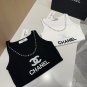 Chanel tank top, super explosive when worn alone with a jacketOne size fits_289