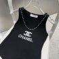Chanel tank top, super explosive when worn alone with a jacketOne size fits_289