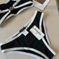 Chanel vintage knitted bikini, split swimsuit, S M L XL