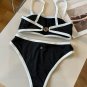 Chanel vintage knitted bikini, split swimsuit, S M L XL