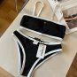 Chanel vintage knitted bikini, split swimsuit, S M L XL_978