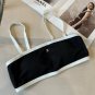 Chanel vintage knitted bikini, split swimsuit, S M L XL_978