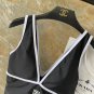 Chanel's new backless one-piece swimsuit in black, simple and atmospheric, suitable for various s