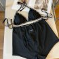 D&G Dolce&Gabbana's new woven bikini split swimsuit set, black and white SML