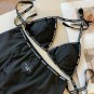 D&G Dolce&Gabbana's new woven bikini split swimsuit set, black and white SML