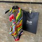 DG's new one-piece swimsuit with letter print is really super beautiful and suitable for various