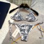Dior ink painting drawstring three piece set Wearing gauze is fashionable and sexy, and the uppe_776
