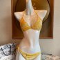 Dior new bikini swimsuit~animal print camisole vest bra underwear+triangle pants two-piece set, S