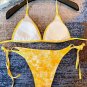 Dior new bikini swimsuit~animal print camisole vest bra underwear+triangle pants two-piece set, S