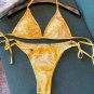 Dior new bikini swimsuit~animal print camisole vest bra underwear+triangle pants two-piece set, S