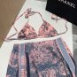 Dior swimsuit three piece set, the actual product is really beautiful! Can't capture it