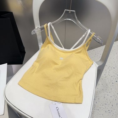 Dior tank top with built-in coaster, super explosive when worn alone with a jacketOne siz_781