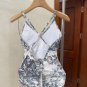 Dior's new classic animal jungle Ruyi print cross backless one-piece swimsuit (with ch