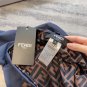 Fend new metal buckle decoration classic double FF letter print sexy backless U-neck
