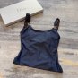 Fend new metal buckle decoration classic double FF letter print sexy backless U-neck