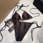 Fendi double-sided swimsuit is a must-have for fashionistas. Super body shape! SML