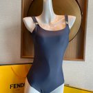 Fendi new one-piece swimsuit FF letter connection double-sided wearable size SML XlColor Deep