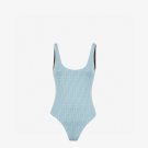 Fendi's new one-piece swimsuit without chest pads, double-sided wearable swimsuit suitable for va