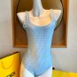 Fendi's new one-piece swimsuit without chest pads, double-sided wearable swimsuit suitable for va