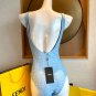 Fendi's new one-piece swimsuit without chest pads, double-sided wearable swimsuit suitable for va