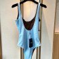 Fendi's new one-piece swimsuit without chest pads, double-sided wearable swimsuit suitable for va