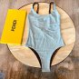 Fendi's new one-piece swimsuit without chest pads, double-sided wearable swimsuit suitable for va