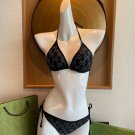 Gucci new diamond bikini swimsuit~letter printed tank top with diamond decoration bra underwear+t