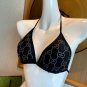 Gucci new diamond bikini swimsuit~letter printed tank top with diamond decoration bra underwear+t