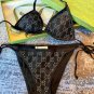 Gucci new diamond bikini swimsuit~letter printed tank top with diamond decoration bra underwear+t