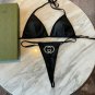 Gucci's new sexy bikini swimsuit~pure black camisole vest chain bra underwear (with breast pads)