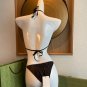 Gucci's new sexy mesh bikini swimsuit~Mesh lace camisole vest chain bra underwear (without breast