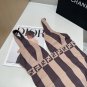 htyFendi swimsuit, slim and beautiful on the upper body! Wearing very stylish SML