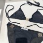 Luoyiwei's new bikini split swimsuit set in black SML_628