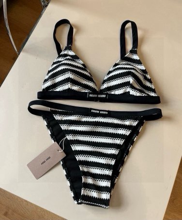 MiuMiu official new swimsuit bikini, high-end customization, S M L XL_957