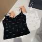 Miumiu rhinestone vest with built-in coaster, super explosive when worn alone with a j_1064