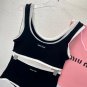 Miumiu's new socialite style split swimsuit (without chest cushion) is suitable for swimsuits in