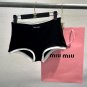 Miumiu's new socialite style split swimsuit (without chest cushion) is suitable for swimsuits in