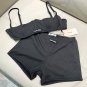 miumiu's new split swimsuit with steel support and knitted fabric is a fashionable and trendy sty