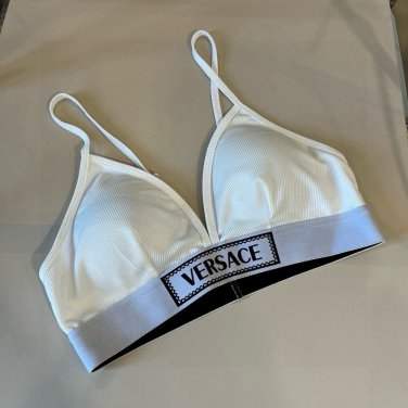 Versac  New Ribbon Bikini Split Swimsuit Set Black and White SML_458