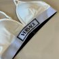 Versac New Ribbon Bikini Split Swimsuit Set Black and White SML_458
