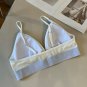 Versac New Ribbon Bikini Split Swimsuit Set Black and White SML_458