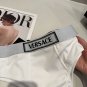Versac New Ribbon Bikini Split Swimsuit Set Black and White SML_1024