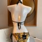 Versace new bikini split swimsuit set with printed camisole underwear+triangle underwear S M L Xl