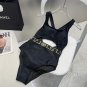 Versace swimsuit, slim and beautiful on top! Wearing very stylish SML