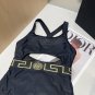 Versace swimsuit, slim and beautiful on top! Wearing very stylish SML