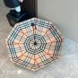 Burberry Classic Grid Five Fold Manual Folding Sunny Umbrella with Imported UV Protecti